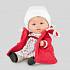Кукла Бебетин в платье и красном пальто 21 см  - миниатюра №1